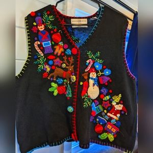 VINTAGE Marisa Christina Holiday Christmas Collection Sweater Vest